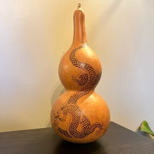 Chinese Bottle Gourd Dragon Design Feng Shui